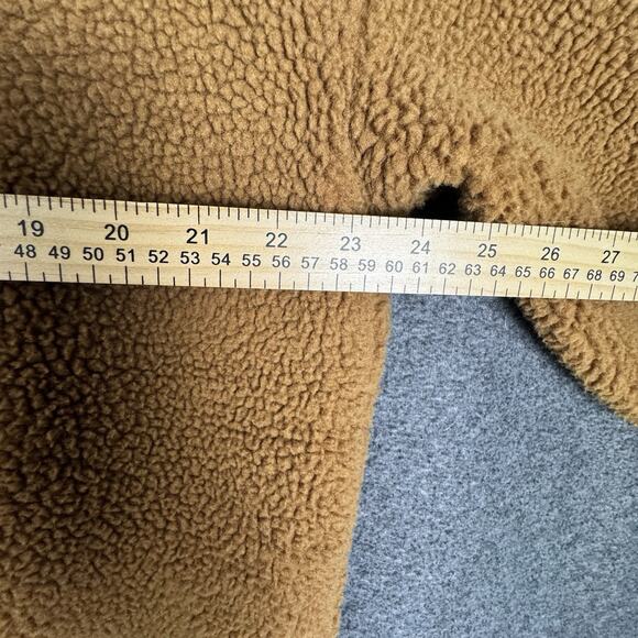 MADEWELL Women’s Bonded Sherpa Cocoon Coat Pockets Brown Size Small - Picture 7 of 13